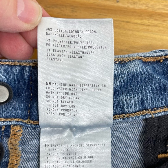 Miss Me High Rise Crop Boot Button Fly Denim Jeans Braided Waistband Size 32x26 - Picture 13 of 16